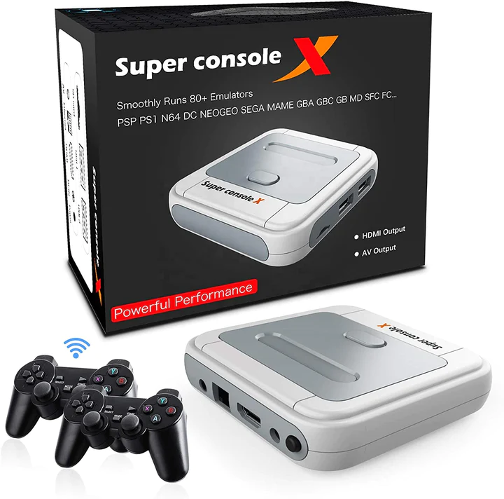 Console Super Retro Do Jogo De Vídeo Do Console X Cube Com